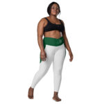Crossover leggings with pockets