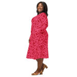 Long sleeve midi dress